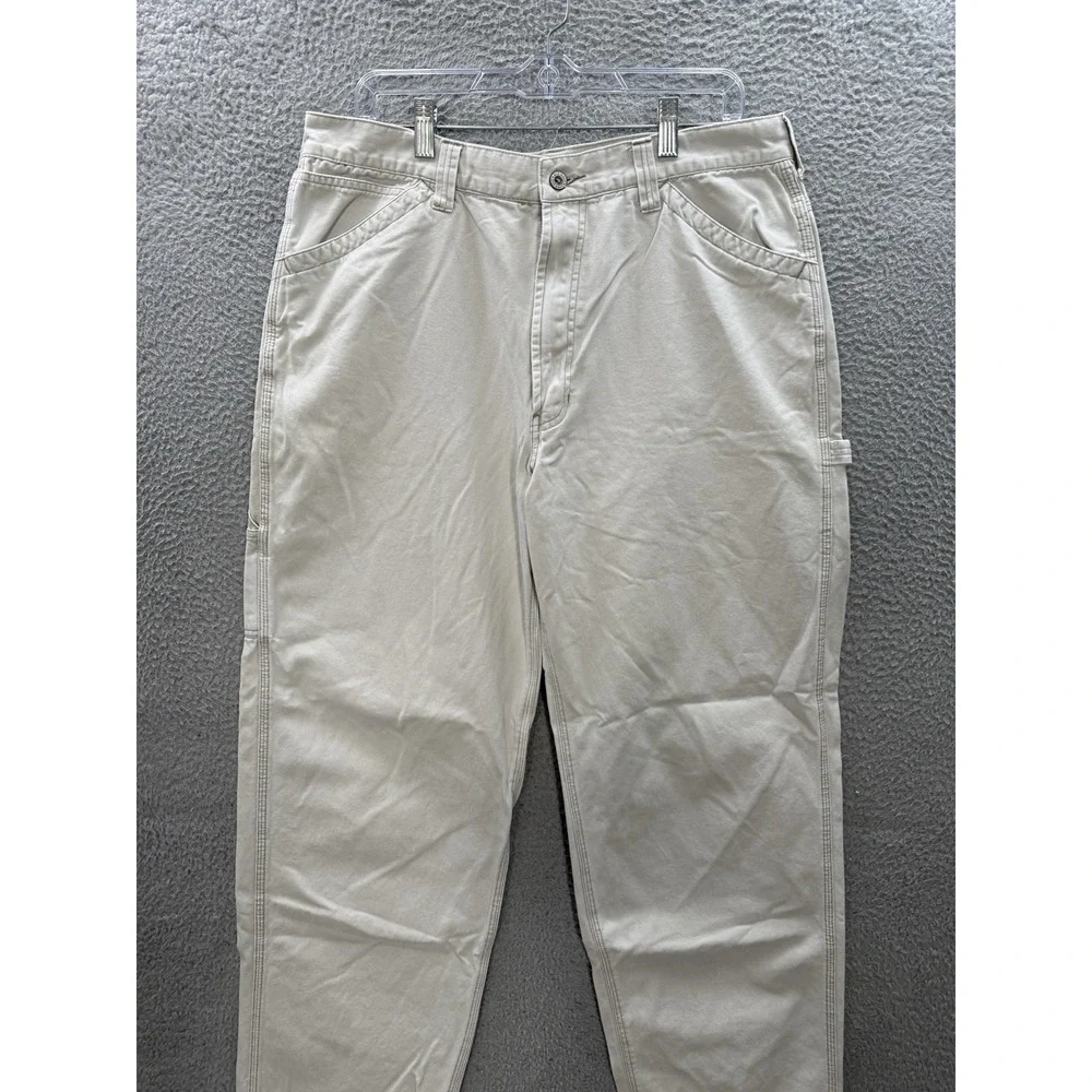 Vintage Old‎ Navy Pants Mens 36x34 Tan Carpenter Baggy Skater Grunge Y2K